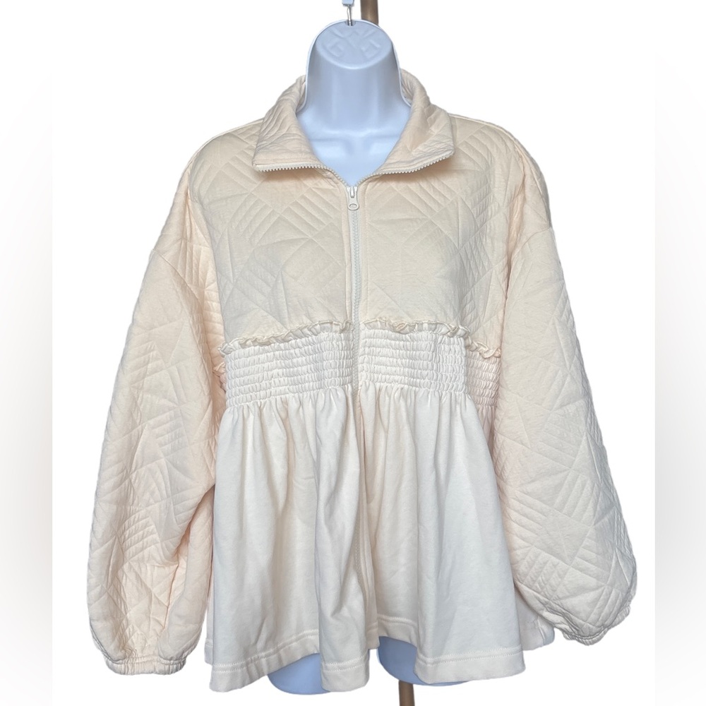 Entro Cream Quilted Jacket